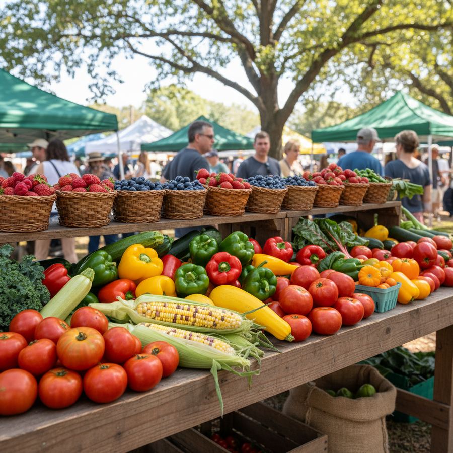 Fresh local produce from a Clearview Township farm market
